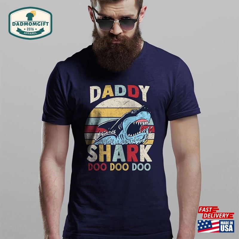 Angry Daddy Shark Men’s T-Shirt Cool Fun Shirt Christmas Gift Present Fathers Day Top Hoodie Sweatshirt