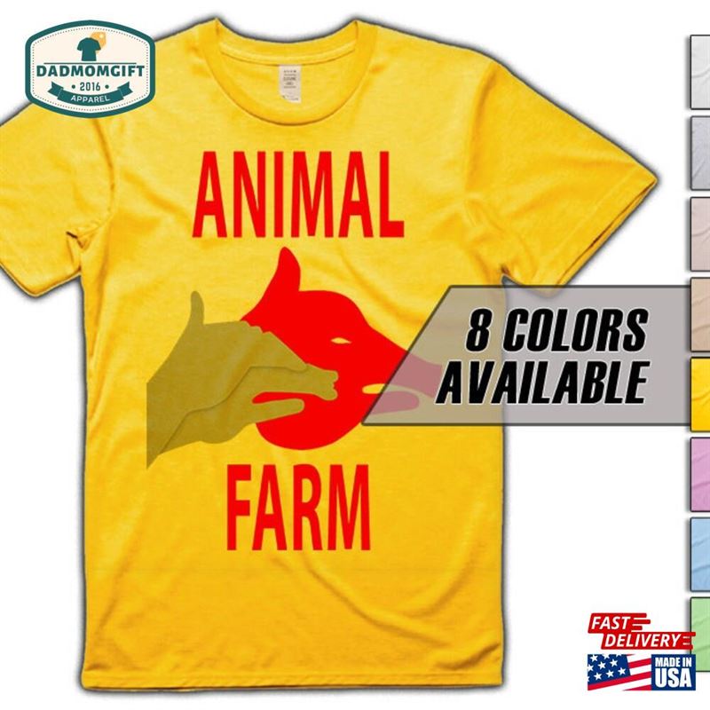 Animal Farm V2 Movie T-Shirt 8 Colors Sizes S 5Xl Vintage Look Soft Cotton Classic