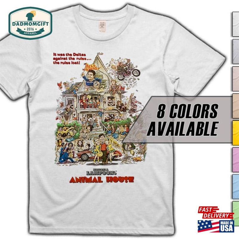 Animal House V1 Movie T-Shirt 8 Colors Sizes S 5Xl Vintage Look Soft Cotton Unisex