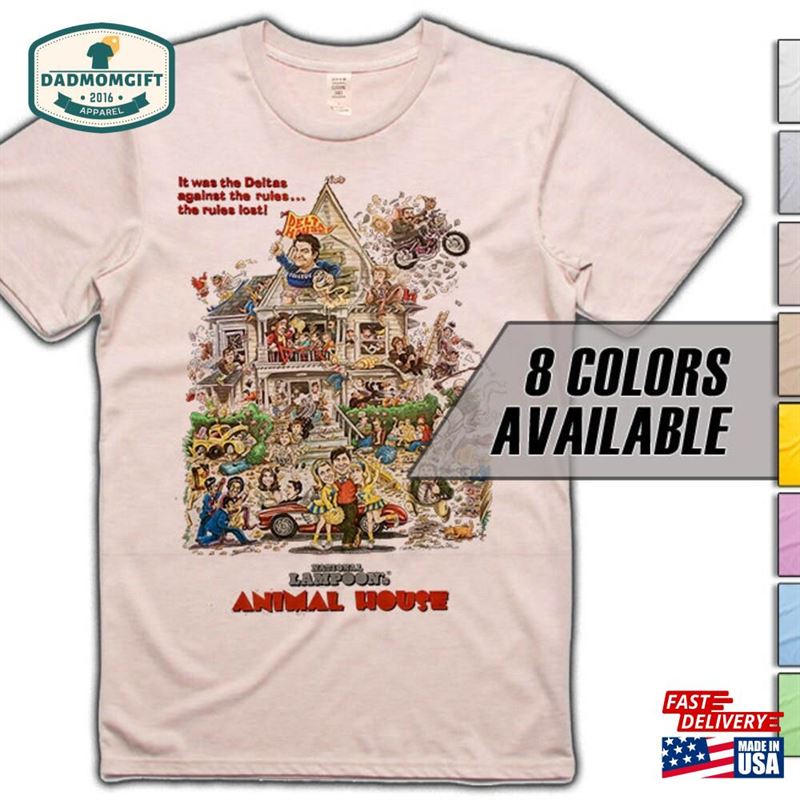 Animal House V1 Movie T-Shirt 8 Colors Sizes S 5Xl Vintage Look Soft Cotton Unisex