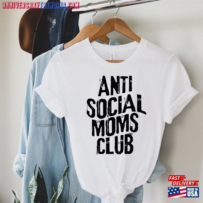 Anxious Moms Club Anti Social Shirt Mom Life Hoodie Classic – Bipubunny Store