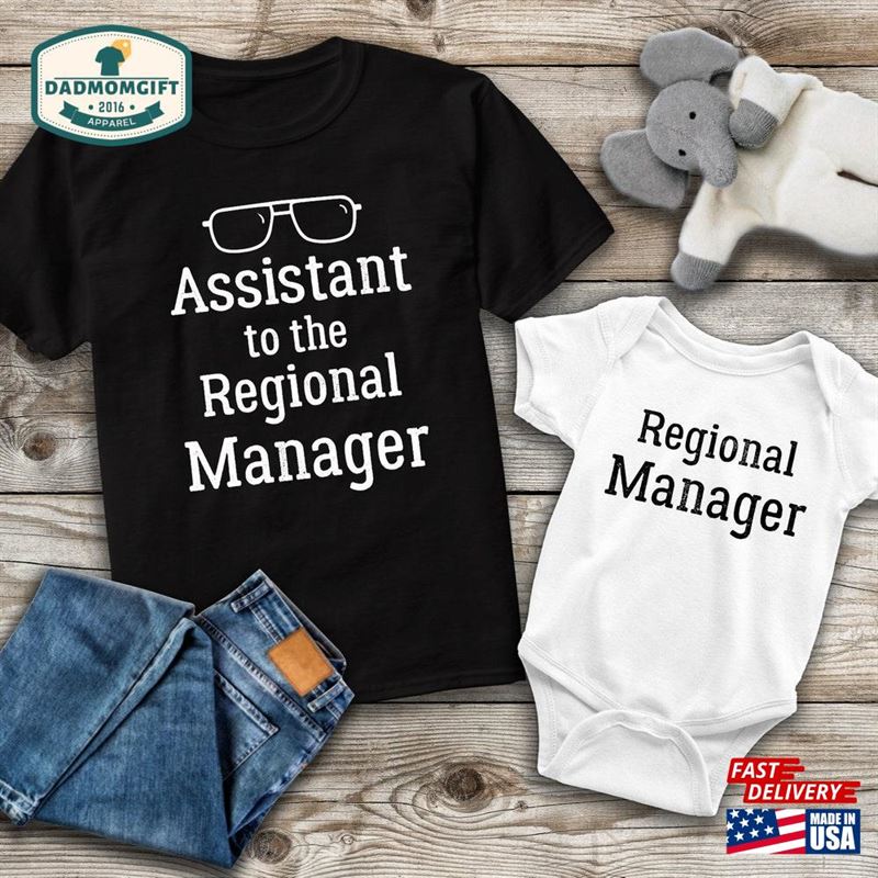 Assistant To The Regional Manager And Matching Shirts Dad Baby Set New Gift Hoodie Sweatshirt