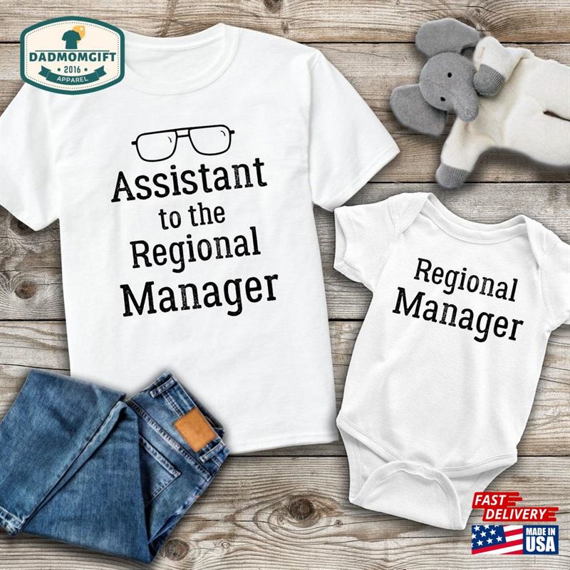 Assistant To The Regional Manager And Matching Shirts Dad Baby Set New Gift Hoodie Sweatshirt