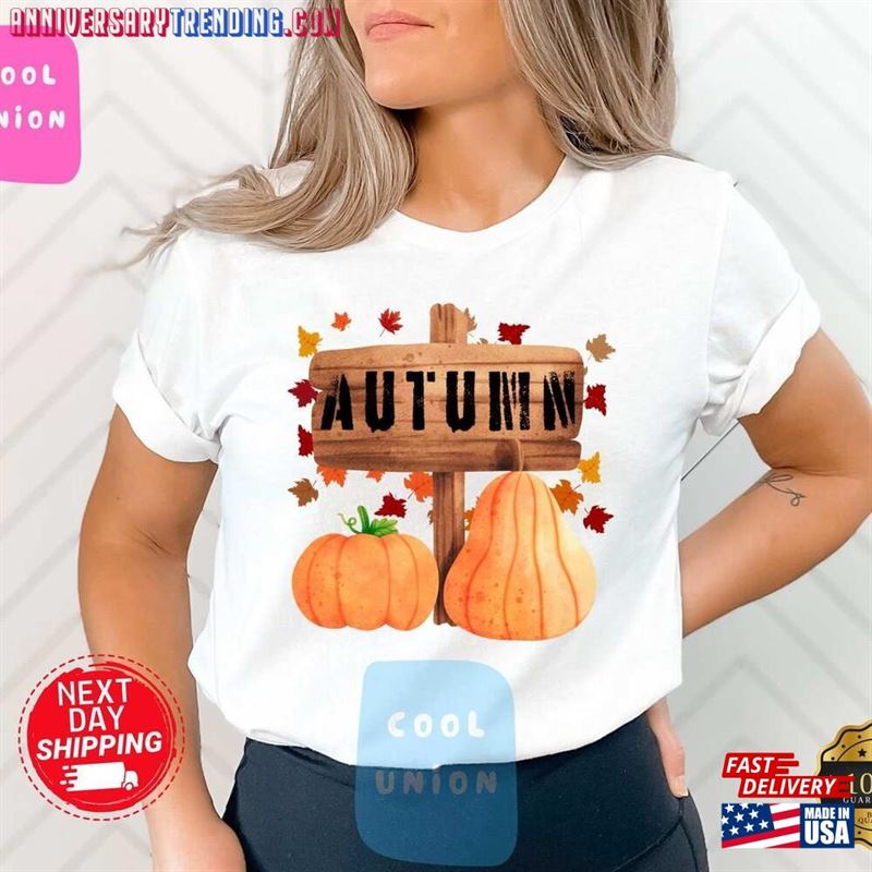 Autumn And Pumpkin Shirt Fall Classic Sweatshirt – Bipubunny Store