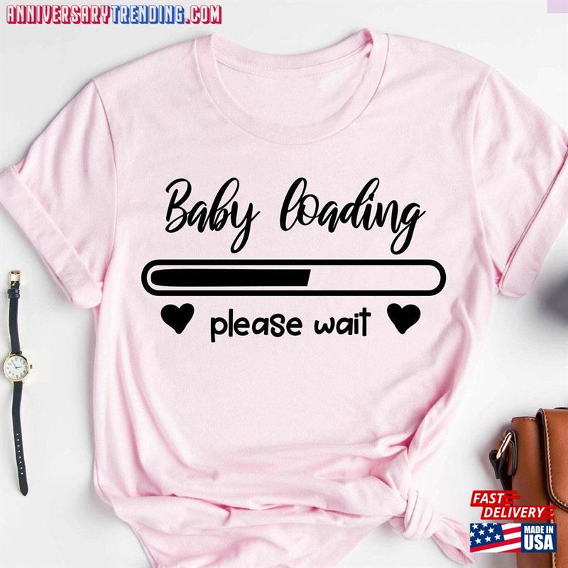 Baby Loading Shirt Pregnancy Announcement Reveal T-Shirt Classic – Bipubunny Store