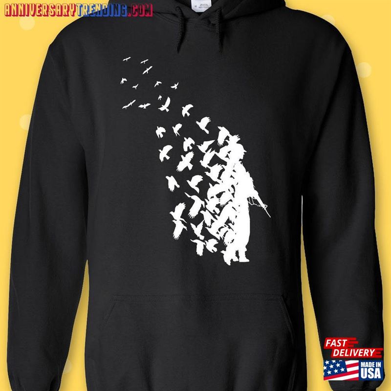 Banksy Soldier Peace Pigeons Hipster Hoodie Sweatshirt T-Shirt Unisex -Bipubunny Store