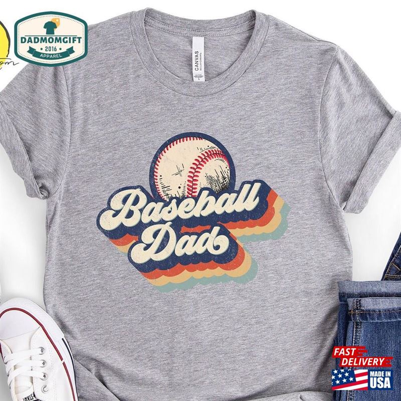 Baseball Dad Retro Shirt Sport T-Shirt Classic