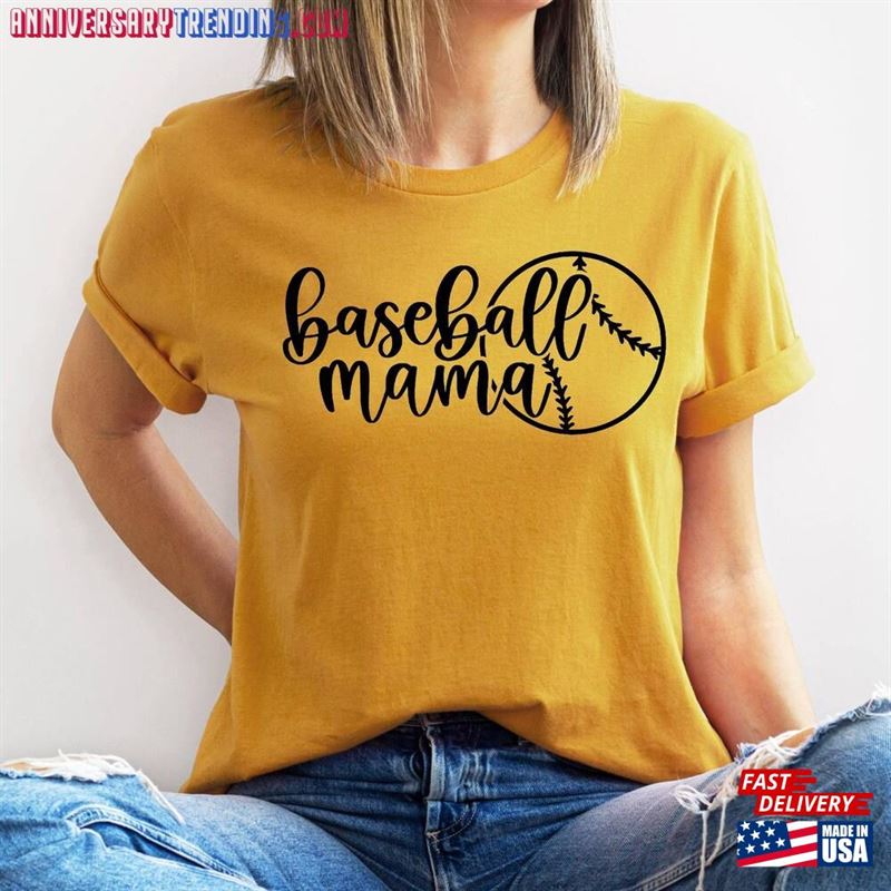 Baseball Mama Shirt Sports Mom Unisex Hoodie – Bipubunny Store