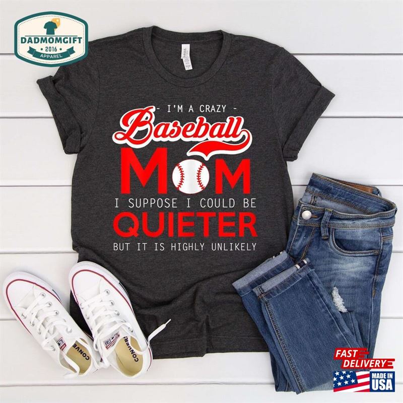 Baseball Mom Shirt T-Shirt Gift Hoodie