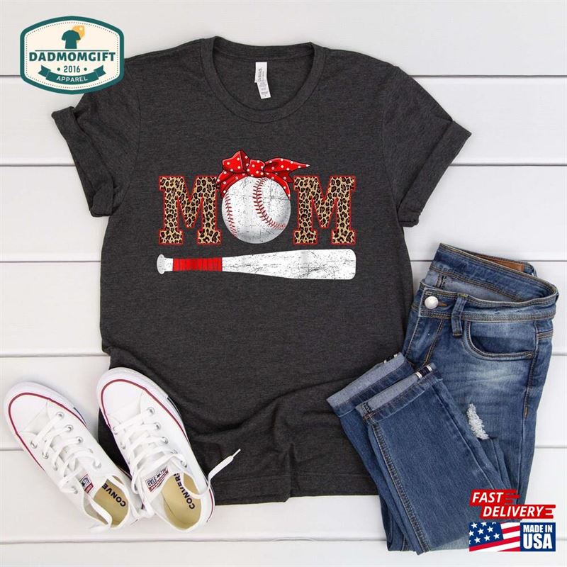 Baseball Mom Shirt T-Shirt Gift Unisex Hoodie