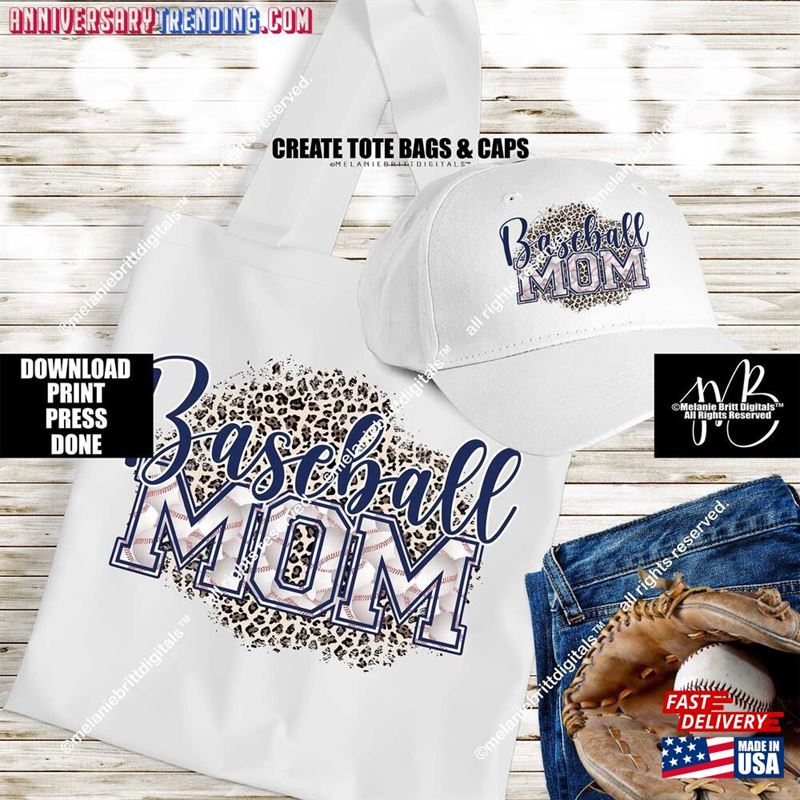 Baseball Mom Sublimation T-Shirt Sweatshirt -Bipubunny Store