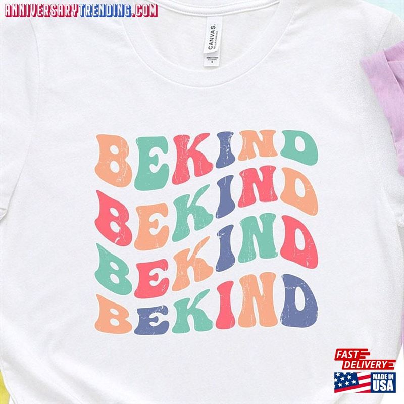 Be Kind Retro Shirt Kindness Sweatshirt Hoodie -Bipubunny Store