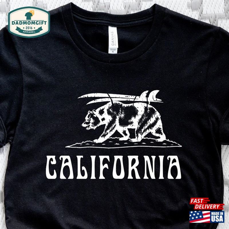 Beach California Bear Surf Shirt Sweatshirt Unisex