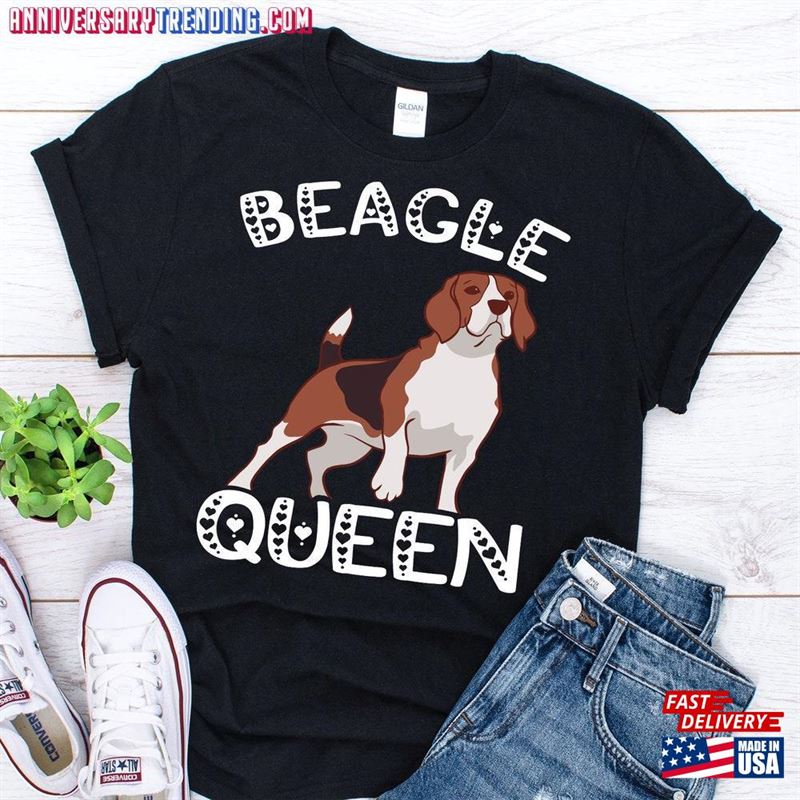 Beagle Queen Shirt Dog Mom For Sweatshirt Hoodie – Bipubunny Store