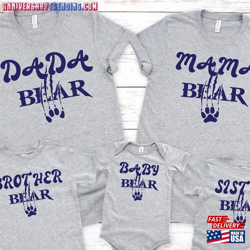 Bear Family Shirts Mama Dada Sweatshirt T-Shirt – Bipubunny Store