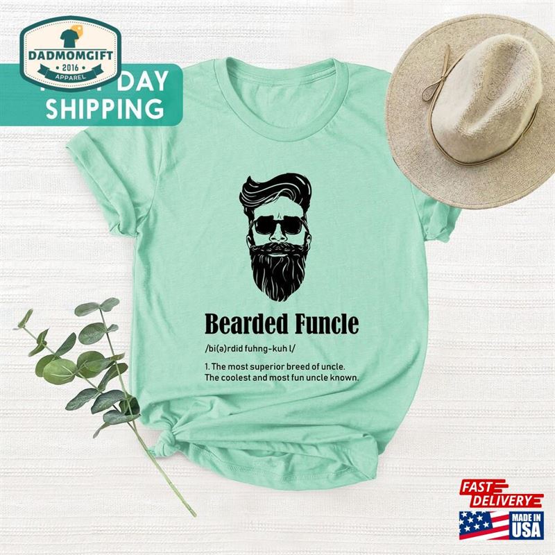 Bearded Funcle Shirt Uncle Funny Classic Sweatshirt