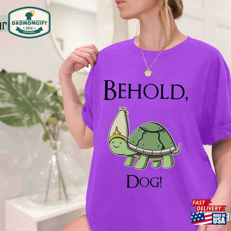 Behold Dog Elden Ring Shirt Dark Souls Turtle Unisex Hoodie