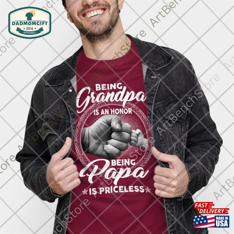 Being A Grandpa Is An Honor Papa Priceless Png Father Best Dad Hoodie Sweatshirt