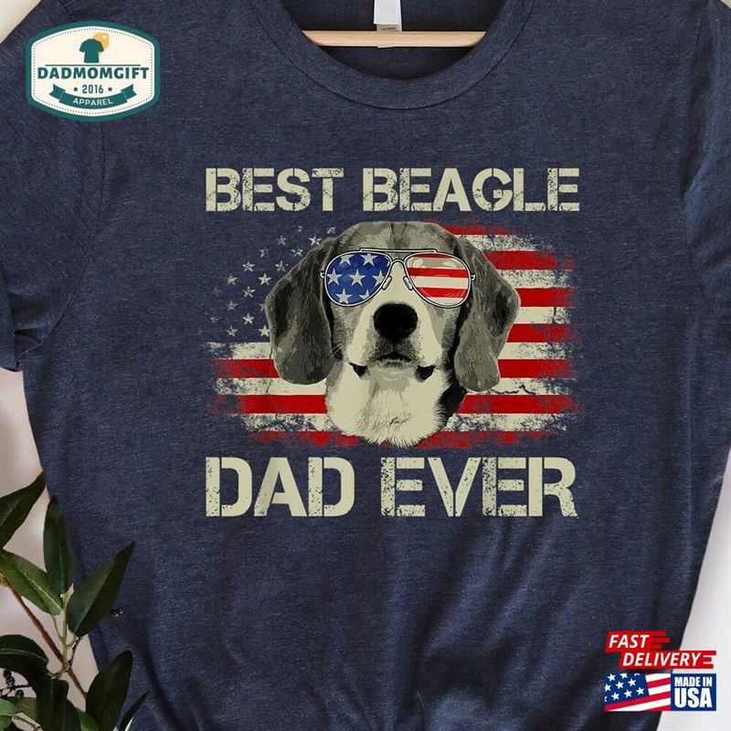 Best Beagle Dad Ever Retro Shirt Owner Tee Gift Unisex Sweatshirt