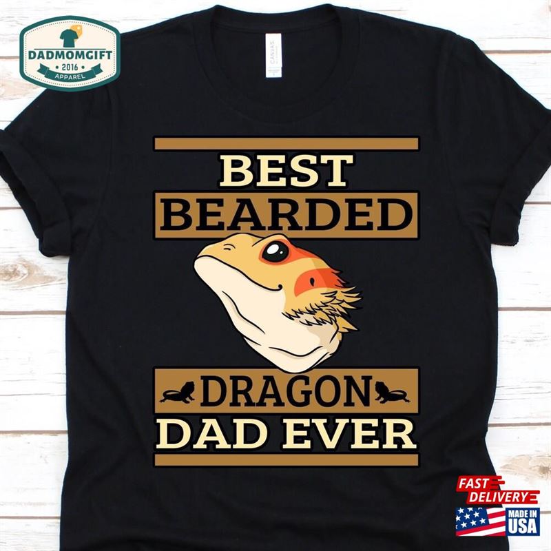 Best Bearded Dragon Dad Ever Shirt Father’s Day Gift Unisex Classic