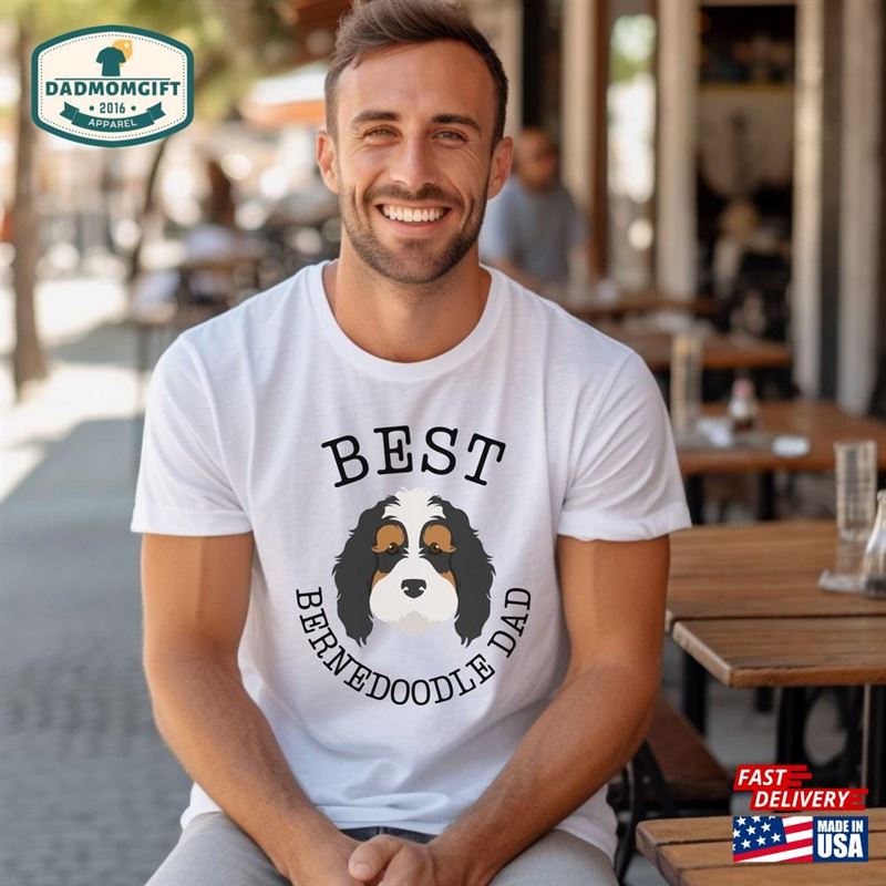 Best Bernedoodle Dad Shirt For Father’s Day Hoodie Sweatshirt