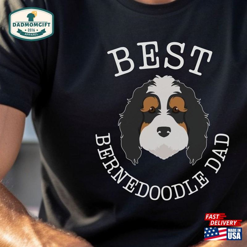 Best Bernedoodle Dad Shirt For Father’s Day Hoodie Sweatshirt