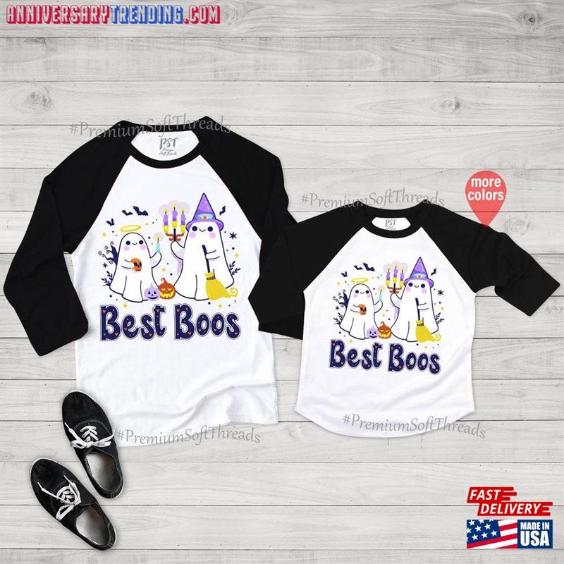 Best Boos Raglan Matching Mommy And Me Halloween Family Classic Unisex -Bipubunny Store