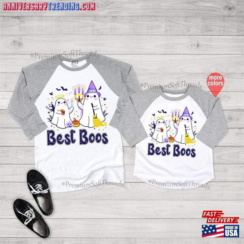 Best Boos Raglan Matching Mommy And Me Halloween Family Classic Unisex -Bipubunny Store