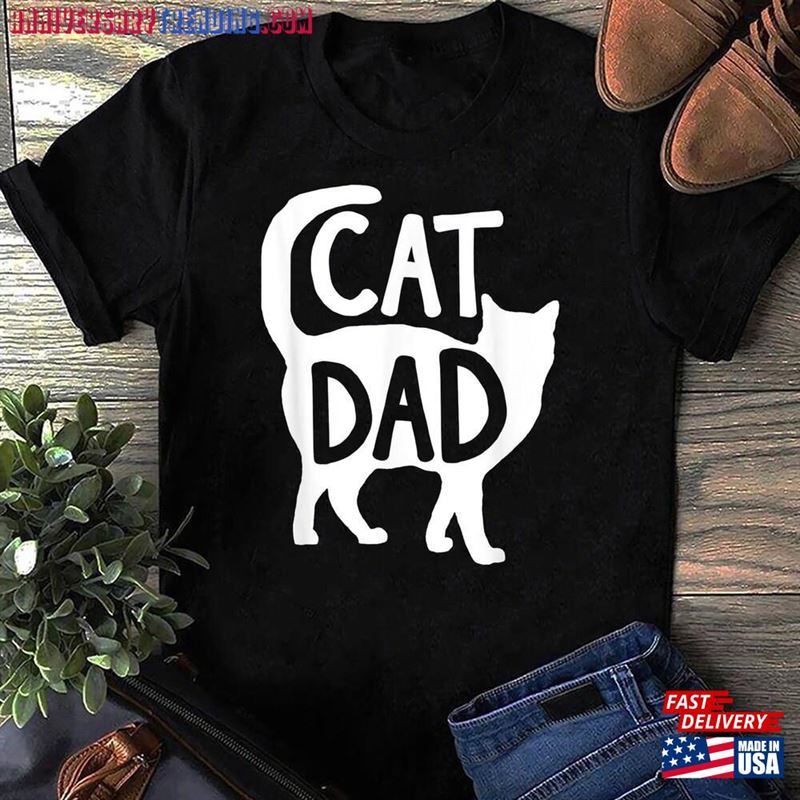 Best Cat Dad Fathers Day Men Kitty Daddy Papa Christmas Gift T-Shirt Lover Funny Shirt Sweatshirt – Bipubunny Store