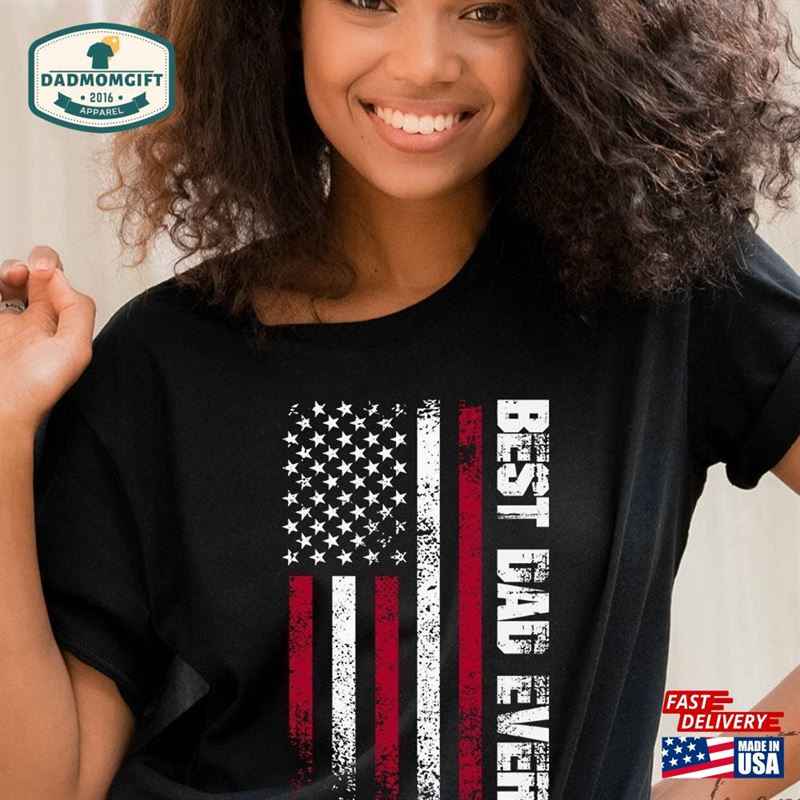 Best Dad Ever American Flag Shirt Hero Sweatshirt Hoodie