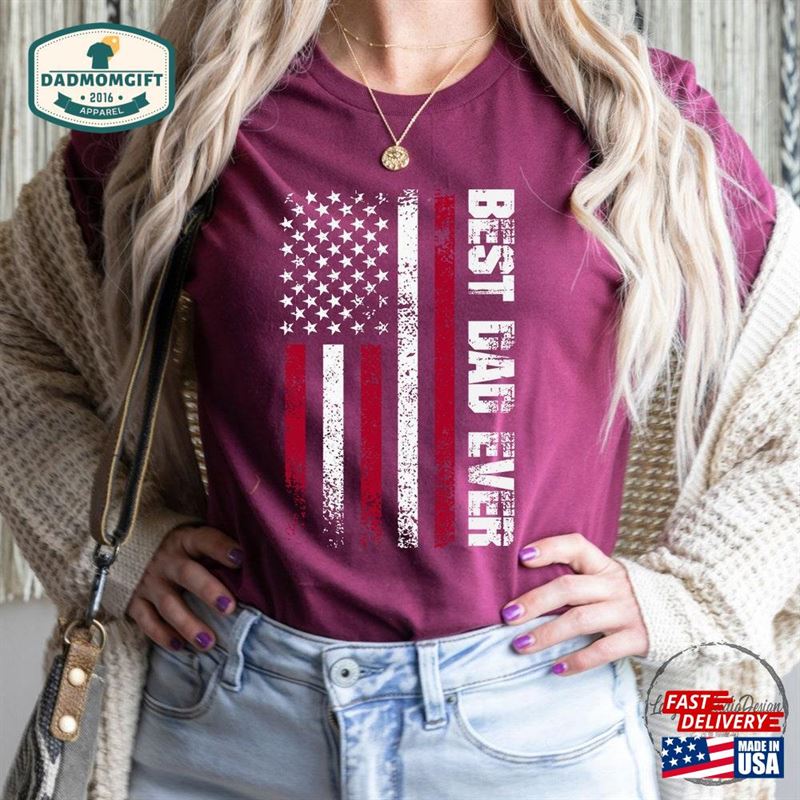 Best Dad Ever American Flag Shirt Hero Sweatshirt Hoodie