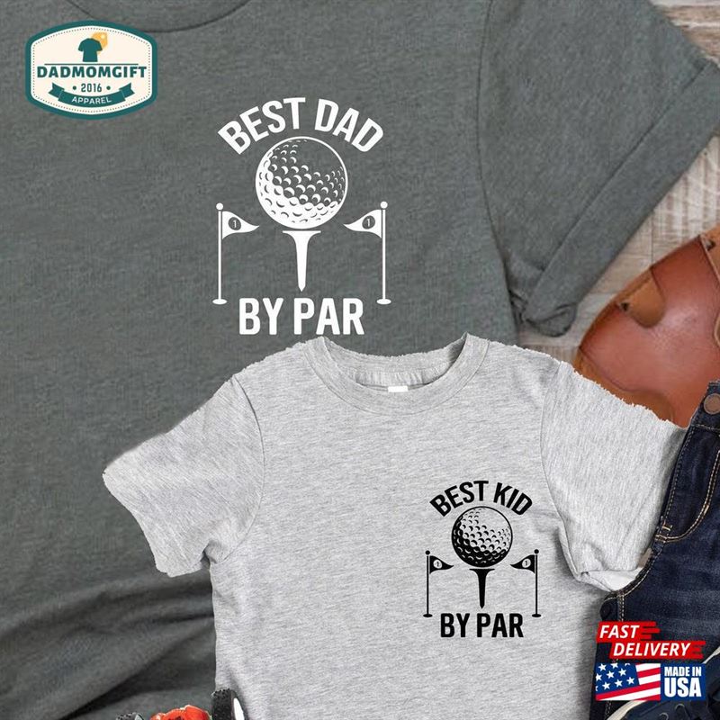 Best Dad Kid By Par Father Son Shirts Matching T-Shirts Fathers Day Gift From Kids Hoodie Unisex