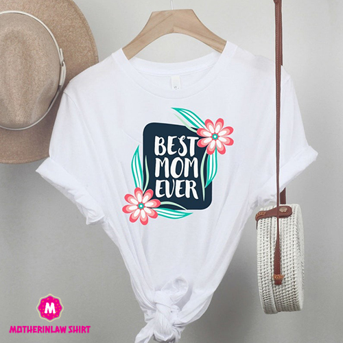 Best Mom Ever Floral Shirt, Mothers Day Gift Tee, Cute Flower Mommy Shirt, La Mejor Mama De Todas, Funny Mom Shirt