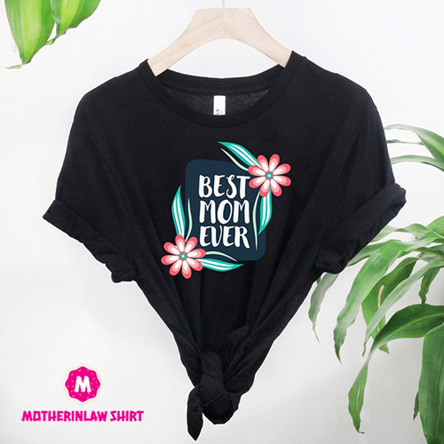 Best Mom Ever Floral Shirt, Mothers Day Gift Tee, Cute Flower Mommy Shirt, La Mejor Mama De Todas, Funny Mom Shirt