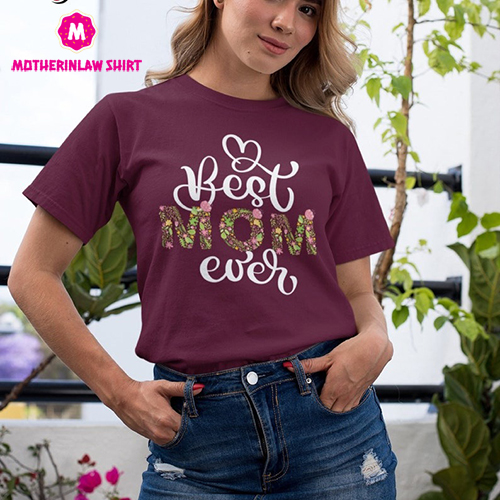 Best Mom Ever Shirt, Flower Best Mom Shirt Sweatshirt, Cute Mom T-Shirt, Best Mom Ever Sweatshirt, Cute Mother’s Day Gift, Gift For Mom