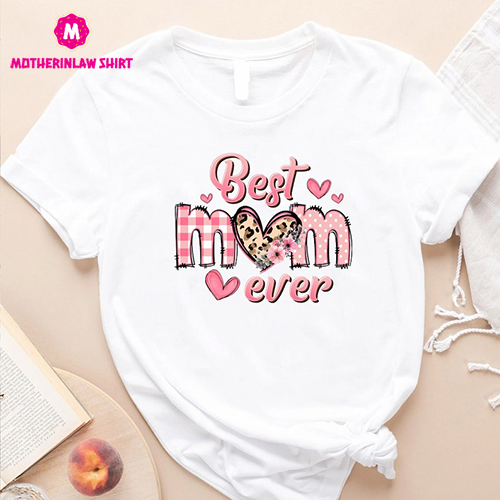 Best Mom Ever T-shirt, Mothers Day Gift For Mom From Kids, Mother’s Day Shirt, Mama Shirts, Leopard Mom Tee, Mom Gifts, Tshirt