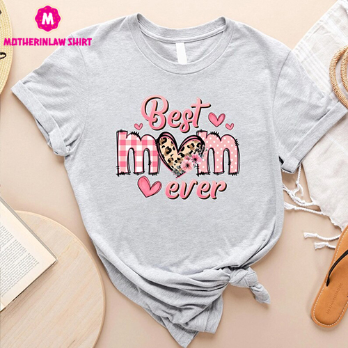 Best Mom Ever T-shirt, Mothers Day Gift For Mom From Kids, Mother’s Day Shirt, Mama Shirts, Leopard Mom Tee, Mom Gifts, Tshirt