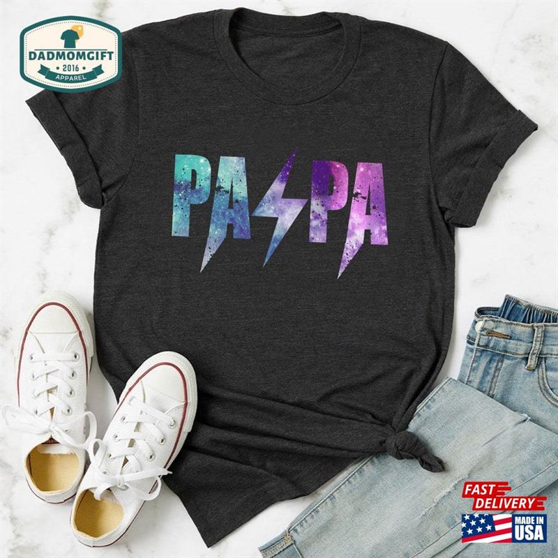 Best Papa In The Galaxy Shirt For Fathers Day Gift From Daughter Grandpa T-Shirt Hoodie