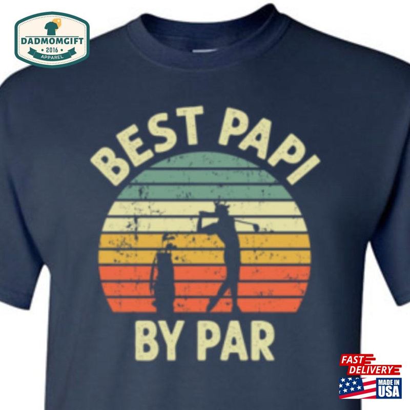 Best Papi By Par Vintage Sunset Golf Shirt Classic T-Shirt