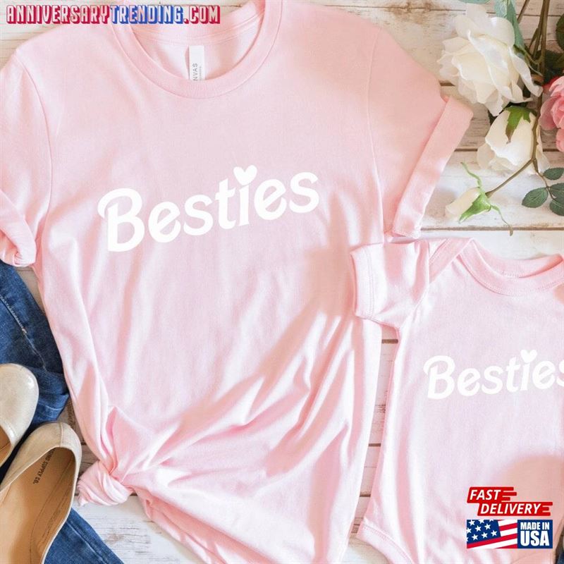 Besties Mommy And Me Shirts Mama Mini Matching Mothers Day Shirt T-Shirt Classic – Bipubunny Store