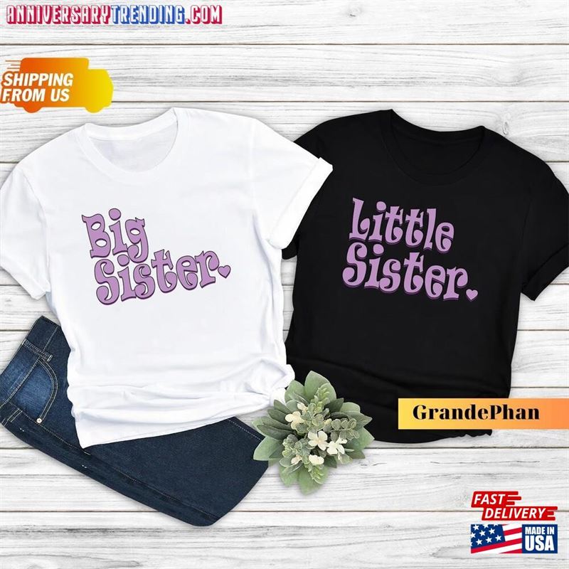 Big Sister Shirt Pregnancy Reveal Announcement T-Shirt Classic – Bipubunny Store