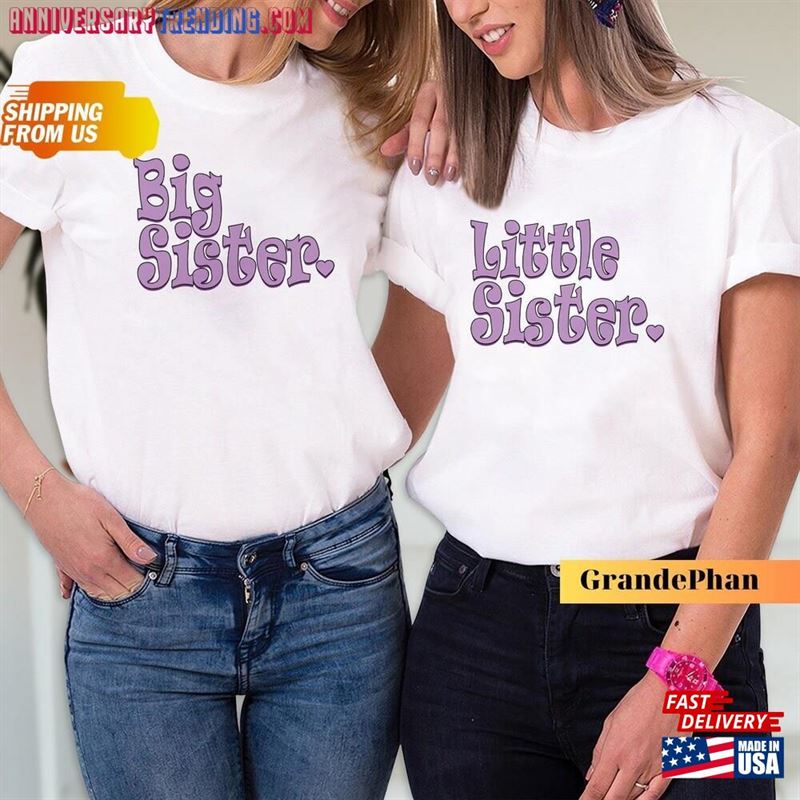 Big Sister Shirt Pregnancy Reveal Announcement T-Shirt Classic – Bipubunny Store