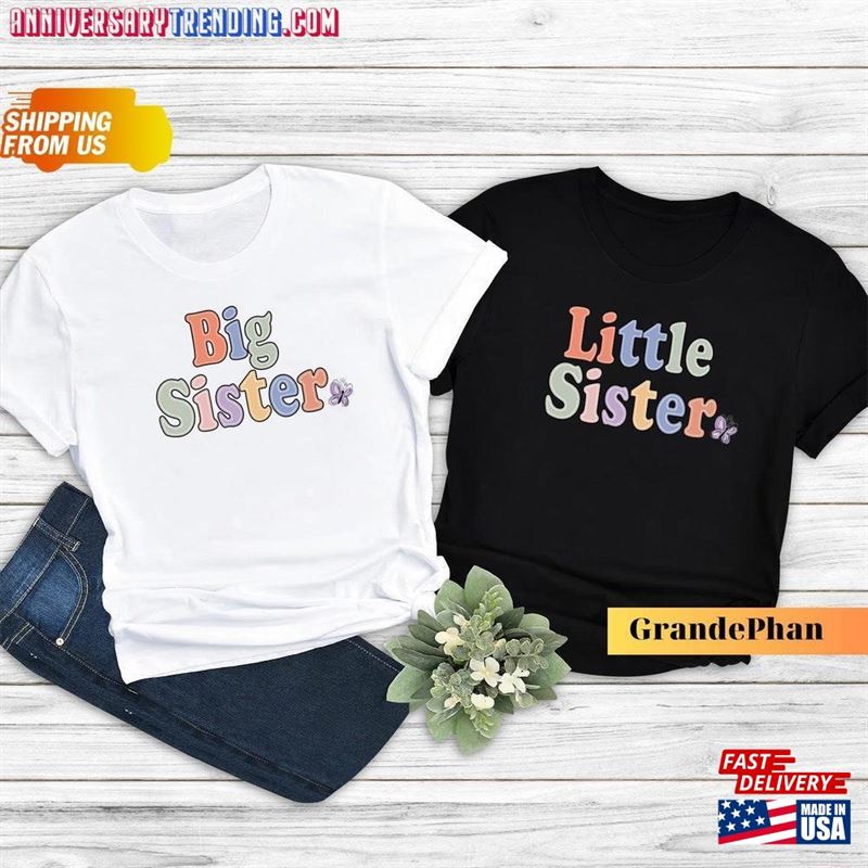 Big Sister Shirt T-Shirt Little Classic Hoodie – Bipubunny Store