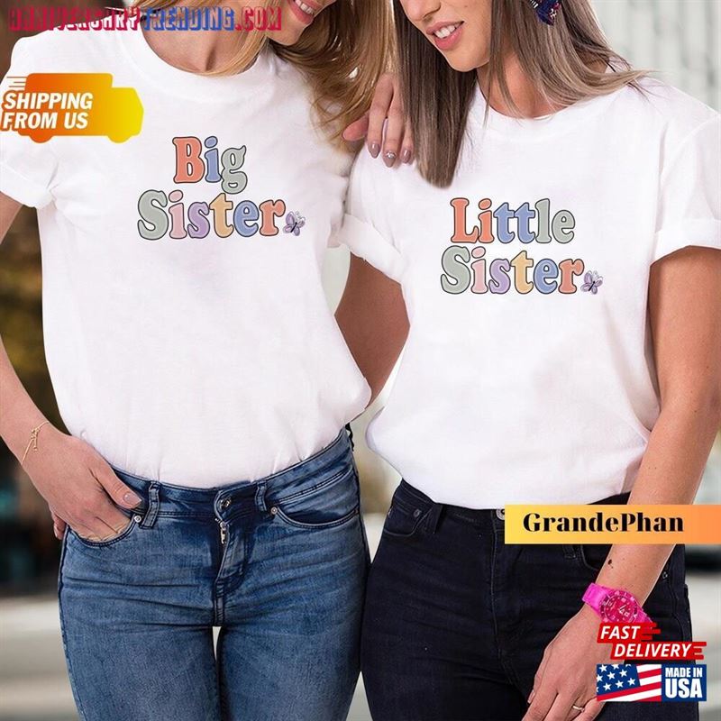 Big Sister Shirt T-Shirt Little Classic Hoodie – Bipubunny Store