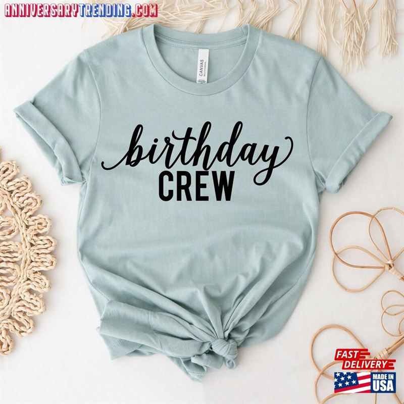 Birthday Crew T-Shirt Group Shirt Party Tee Sweatshirt Classic -Bipubunny Store