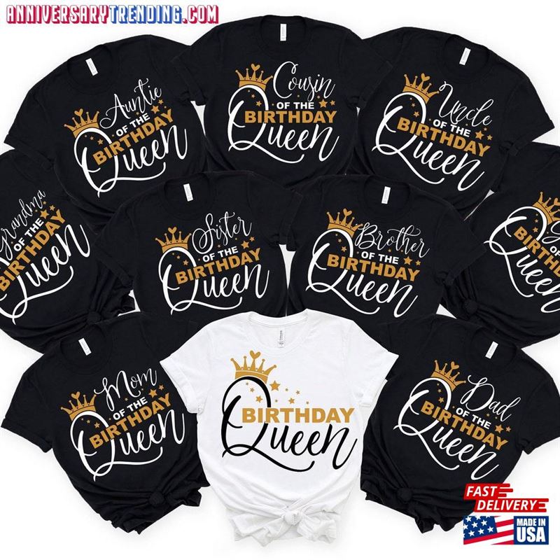 Birthday Queen Shirt Family T-Shirt Hoodie Unisex – Bipubunny Store