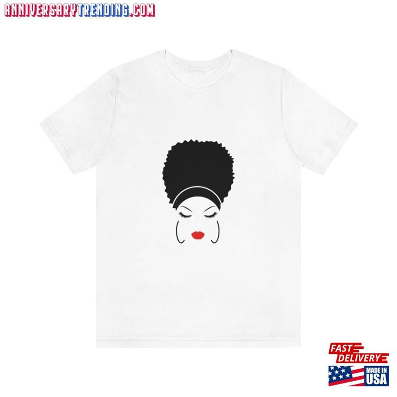 Black Woman Silhouette Unisex Jersey Short Sleeve Tee Classic Sweatshirt – Bipubunny Store