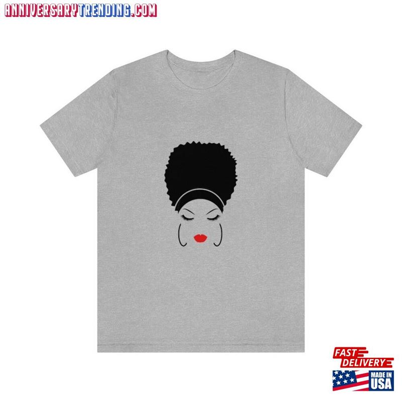 Black Woman Silhouette Unisex Jersey Short Sleeve Tee Classic Sweatshirt – Bipubunny Store