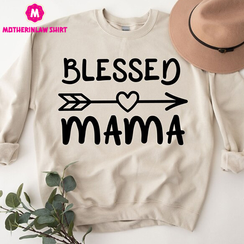 Blessed Mama Shirt, Mama T-Shirt, Mother’s Day Gift, Mama Tee, Mama Shirt, Cute Mom Shirt, Gift For Mom, Mom Shirt, Mom Tee, Cool Mom Shirt – MotherInLaw Shirt