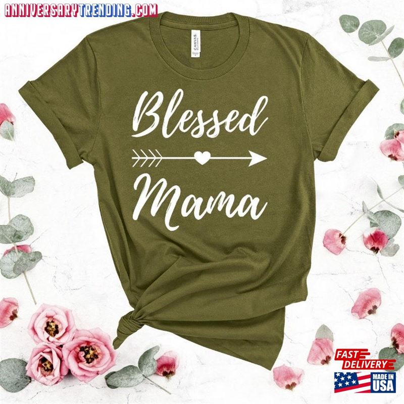 Blessed Mama Shirt Mother’s Day Gift Classic Sweatshirt -Bipubunny Store